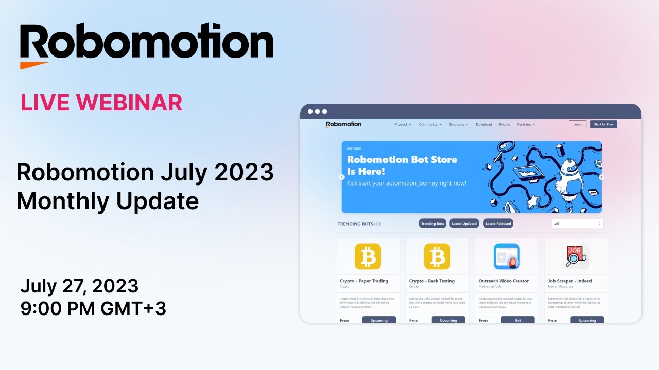 Robomotion July 2023 Monthly Update